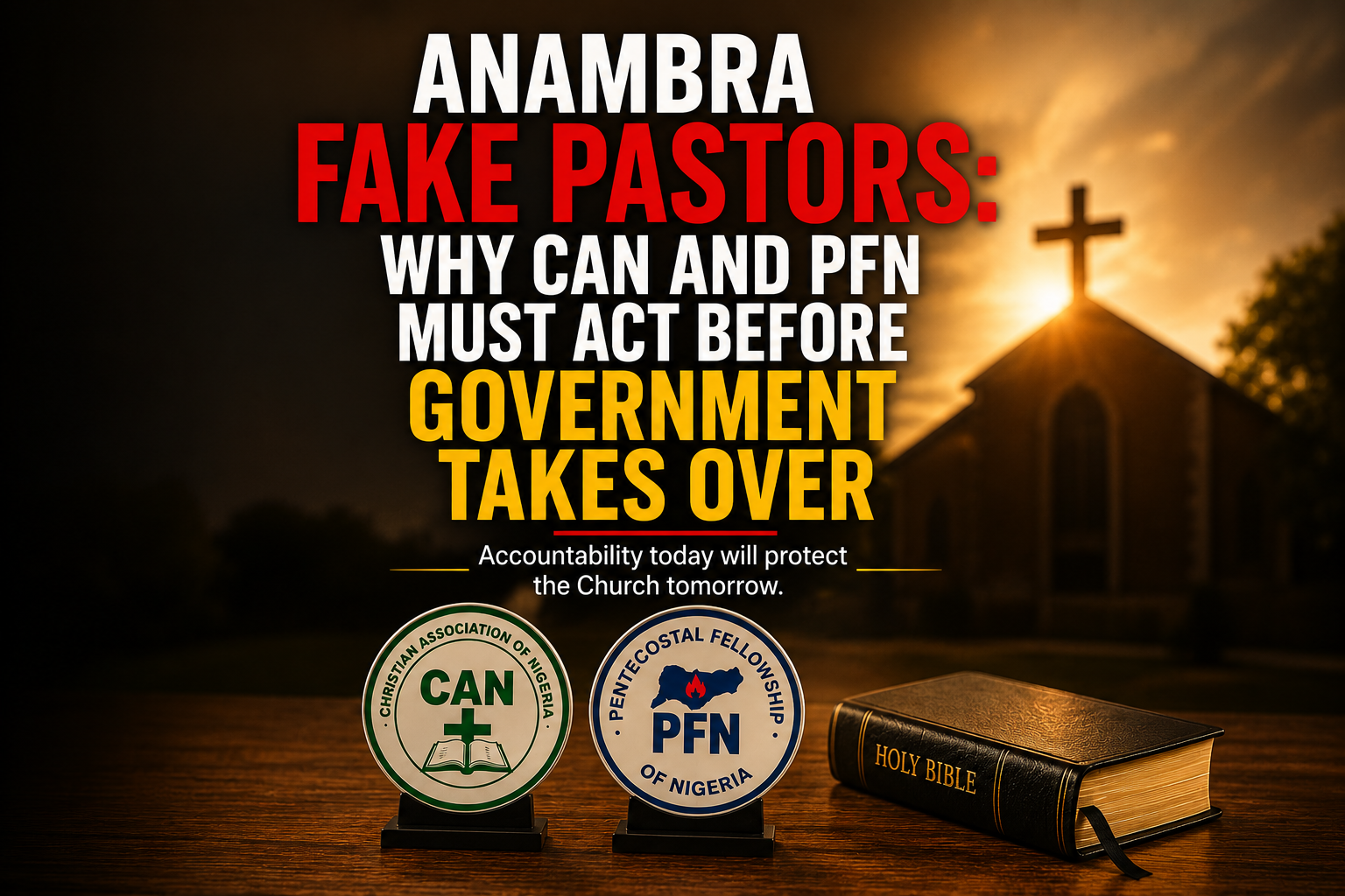 Read more about the article Anambra Fake Pastors: Why CAN and PFN Must Act Before Government Takes Over